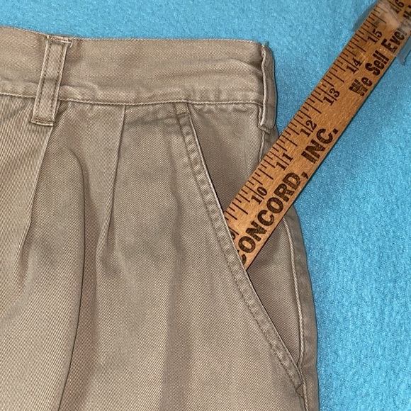 CABELA’S khakis fully flannel lined pants button zipper fly tan cozy size 14 reg - Picture 11 of 14